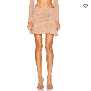 NWT NENSI DOJAKA Asymmetric Frill Mini Skirt